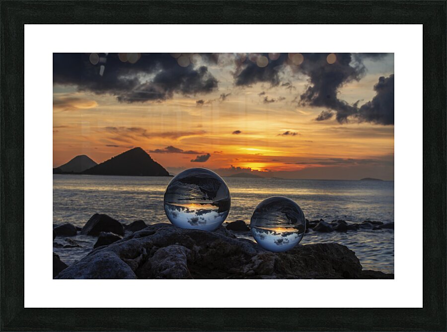 Crystal Ball Sunset Impression et Cadre photo