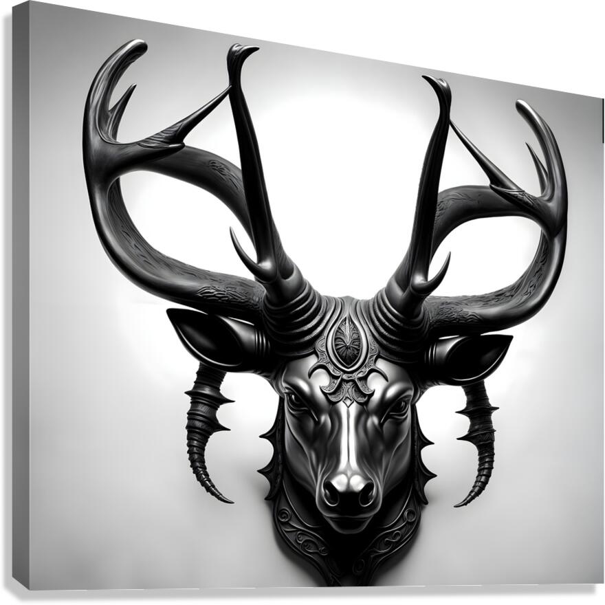 Shadow Stag Canvas Print