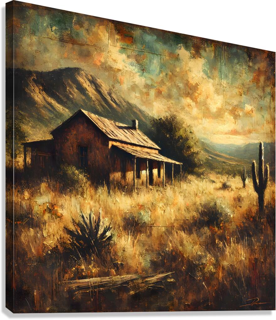 Rustic Retreat at Dusk Canvas Print