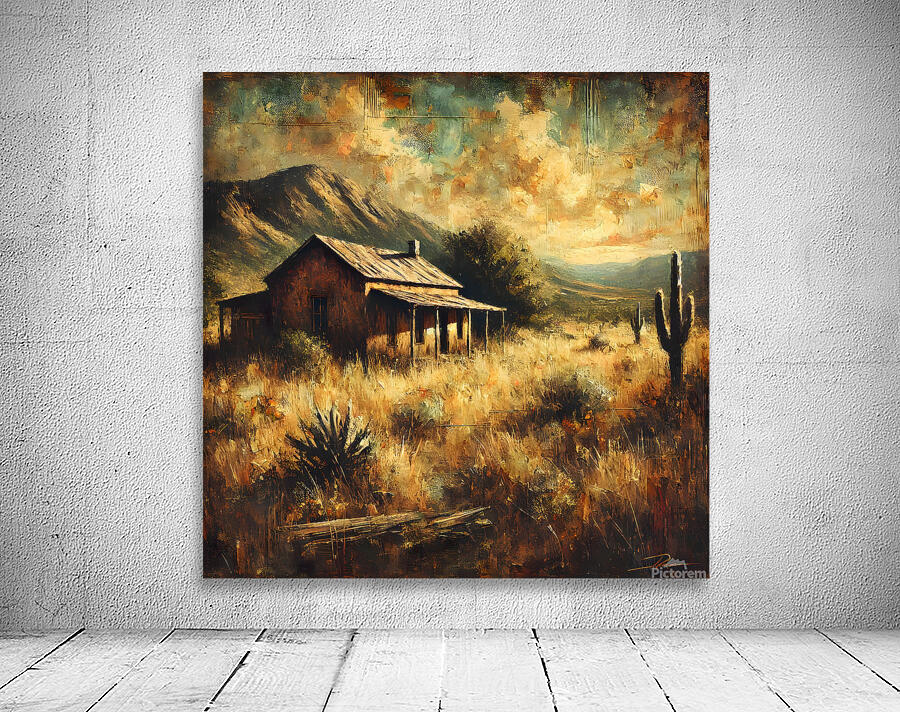 Rustic Retreat at Dusk Wall Preview