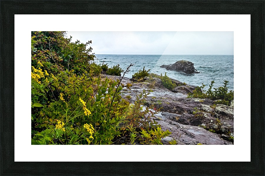 Stormy Lake Picture Frame print