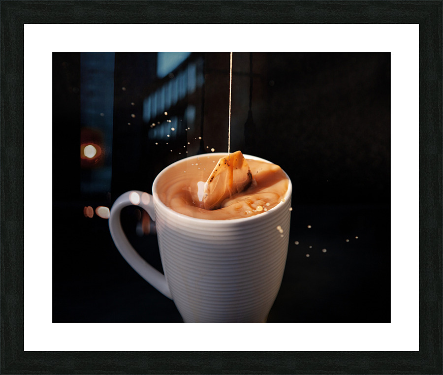 Tea Bag Dunk Picture Frame print