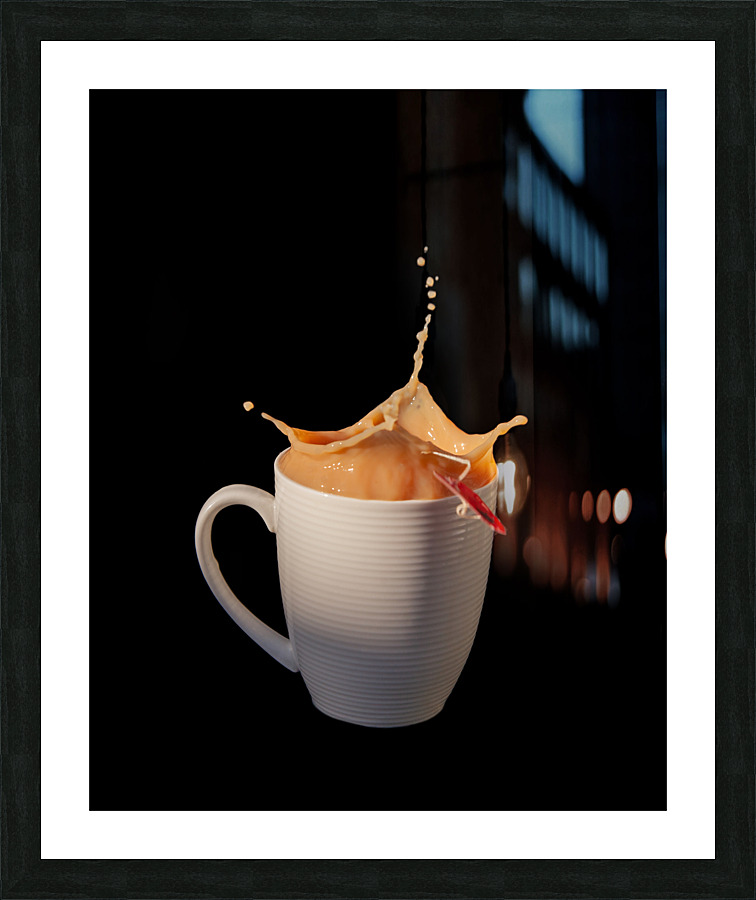 Tea Splash Picture Frame print