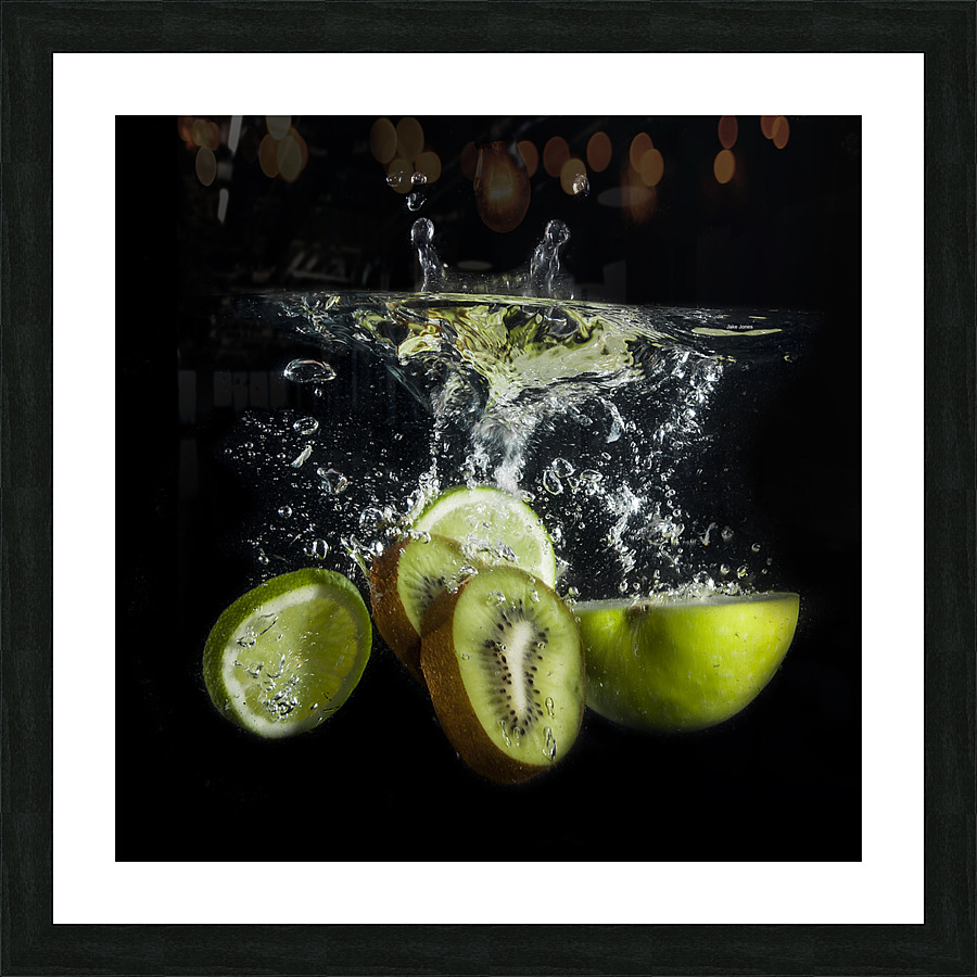 Green Splash Picture Frame print