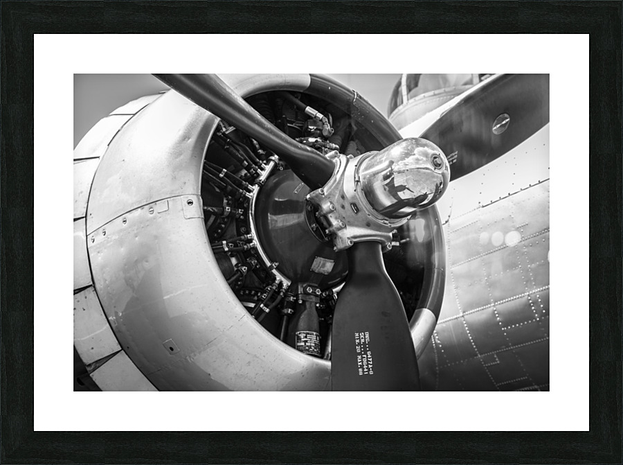 B-17 Engine Picture Frame print