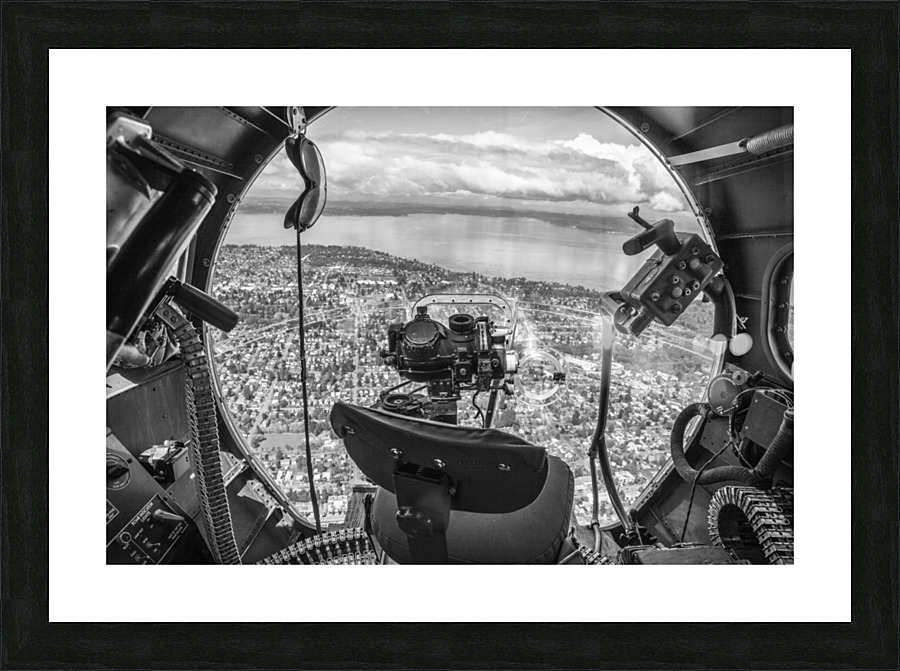 B-17 over Seattle Picture Frame print