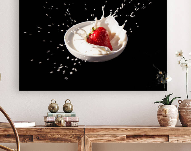 Strawberry in Milk by Recre8it