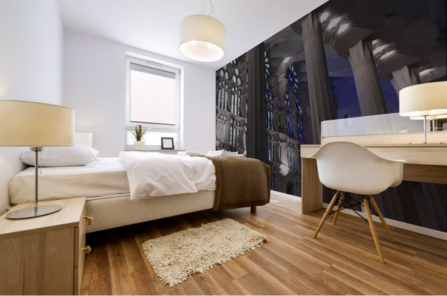 Barcelona   RR Mural print