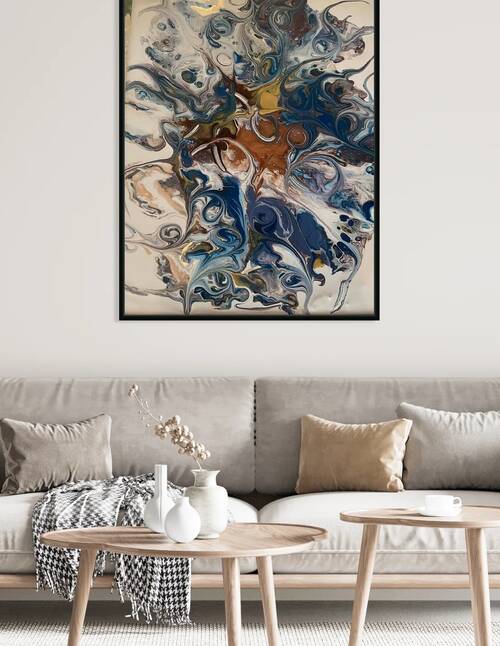 Swirly abstract Reproduction