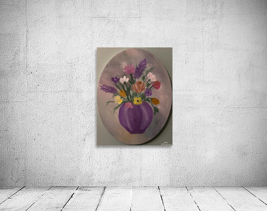 Flowers with print Wall Preview