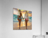 PINK BEACH Acrylic Print
