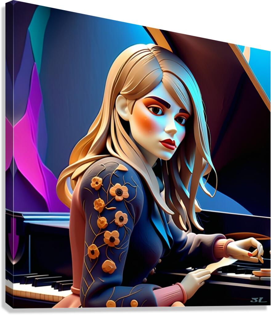 MUSIC DOLL Canvas Print
