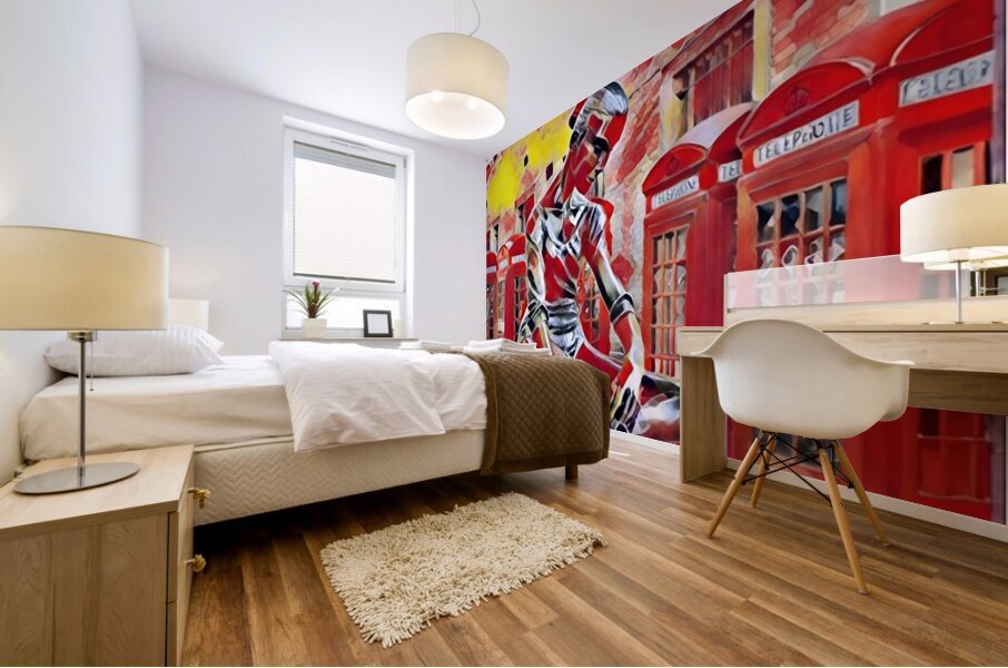 RED EXPECTATION Mural print