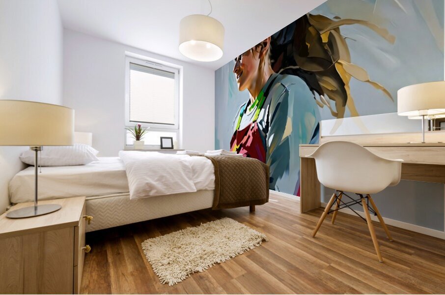FLYING VIOLETTE Mural print