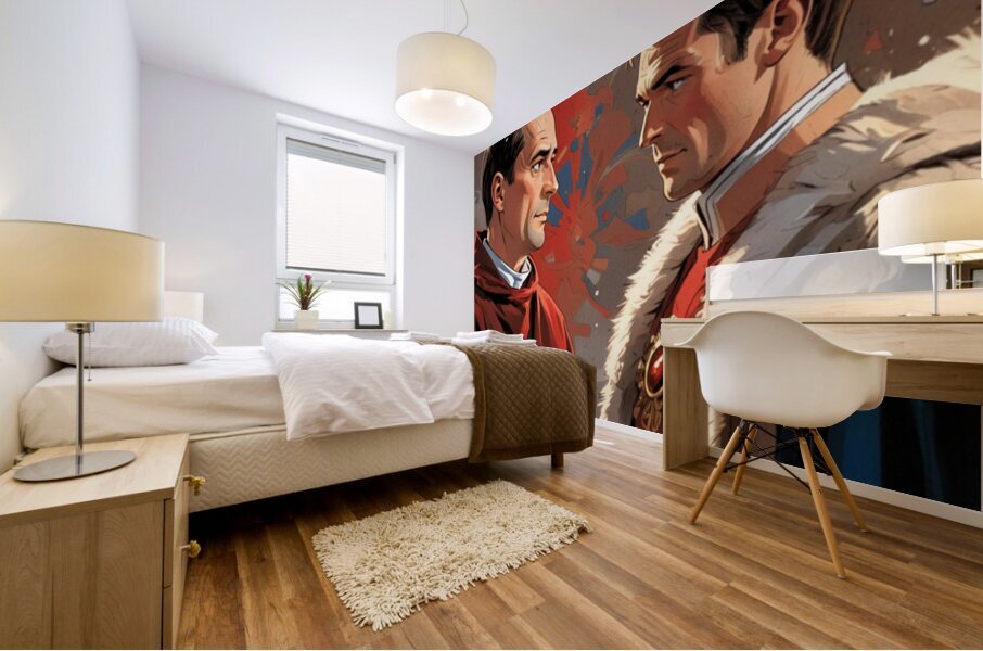 MOINE CORNU Mural print