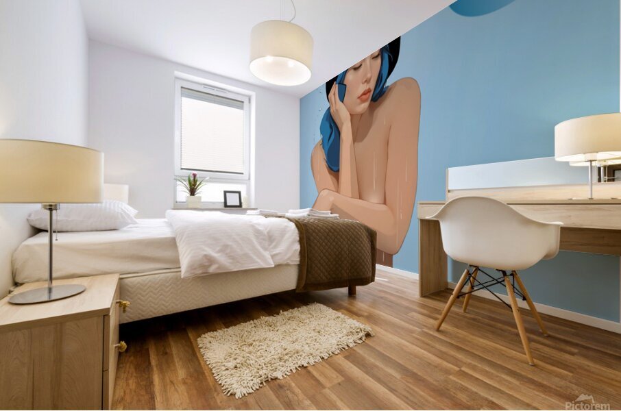 BLUE MOON Mural print