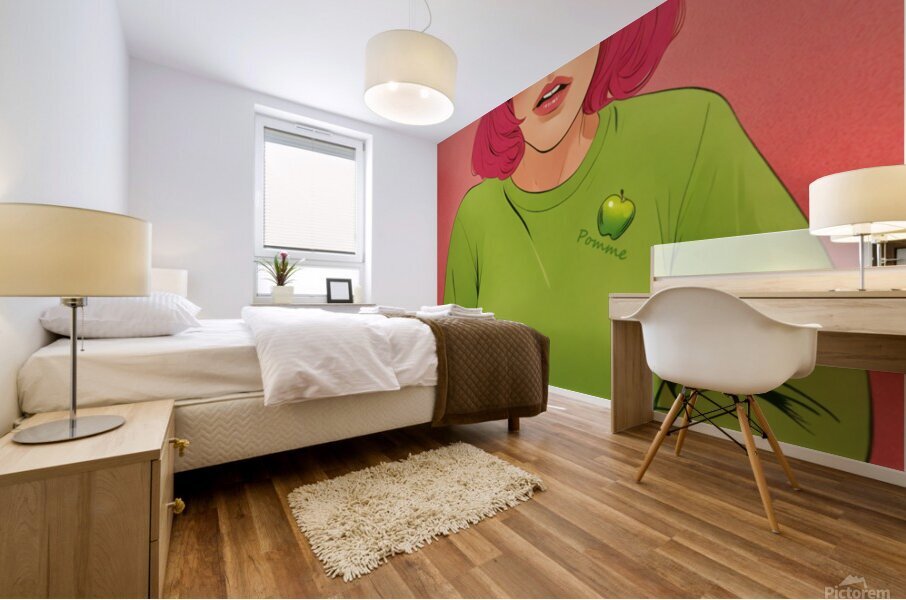 ROSE POMME Mural print