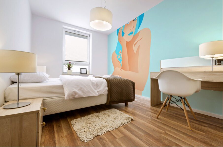 BLUEISH Mural print
