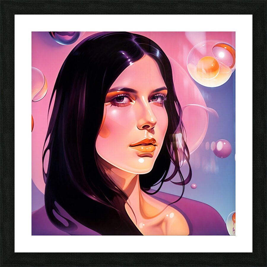 CRYSTAL MONA Picture Frame print