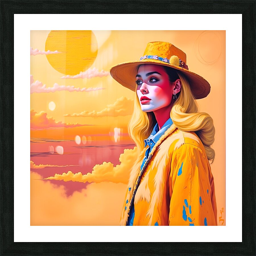 CURIOUS YELLOW Picture Frame print