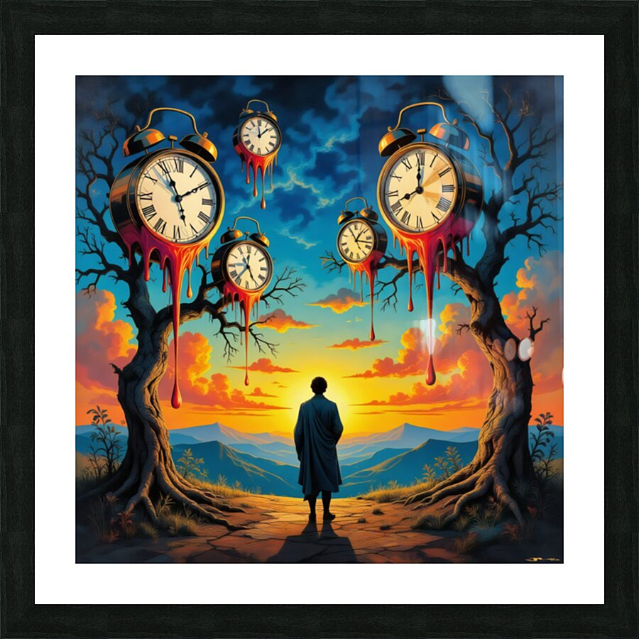 TIME DROPS Picture Frame print