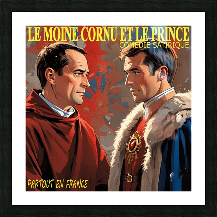 MOINE CORNU Picture Frame print