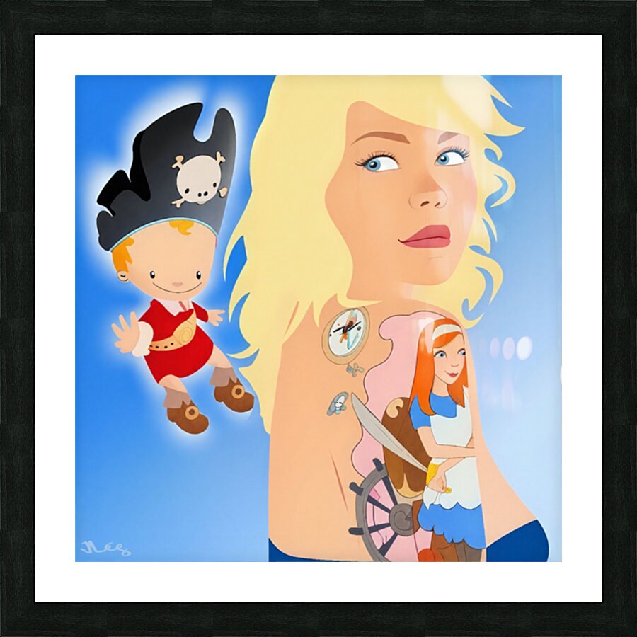 PIRATE MUSE Picture Frame print