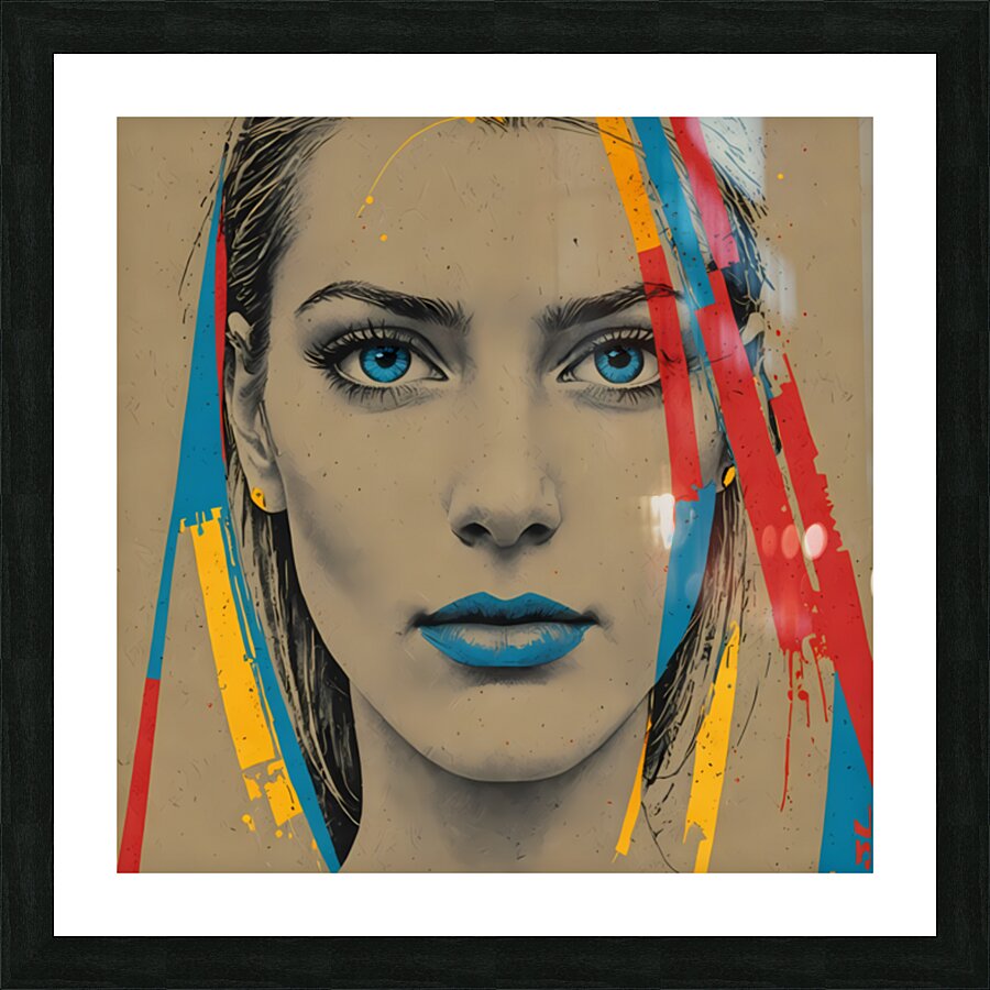 DIVA BLUE Picture Frame print