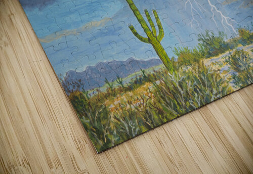 Lightning in Arizona desert Anton Liachovic puzzle