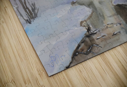 Winter landscape Anton Liachovic puzzle