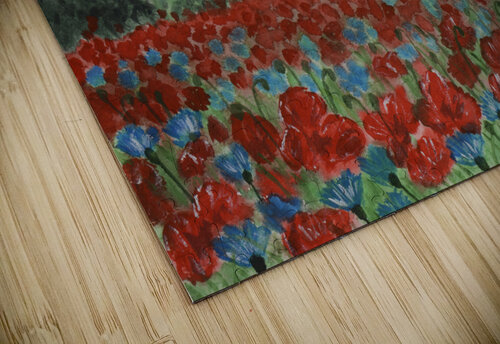 Swiss Alps and red poppies Anton Liachovic puzzle
