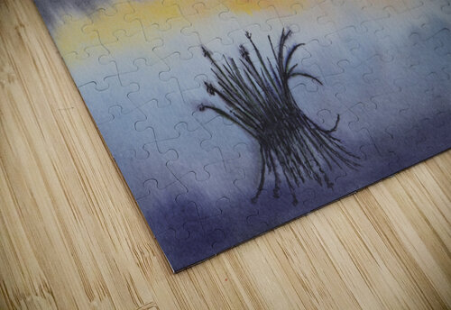 Sunset over a lake Anton Liachovic puzzle