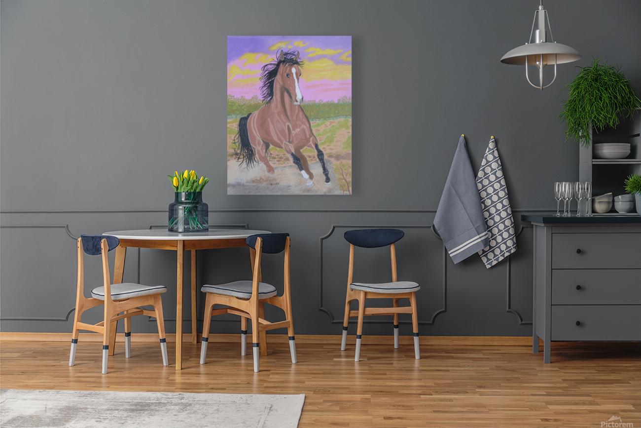 A jumping horse Reproduction