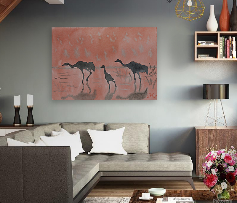 Three cranes Reproduction