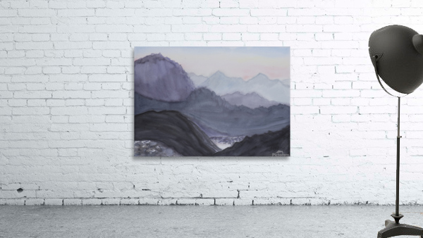Mountains at dawn Wall Preview