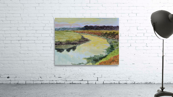 A river at sunset Wall Preview