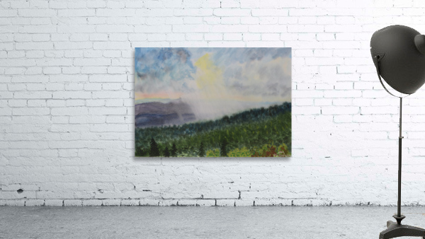 Rain in mountains Wall Preview