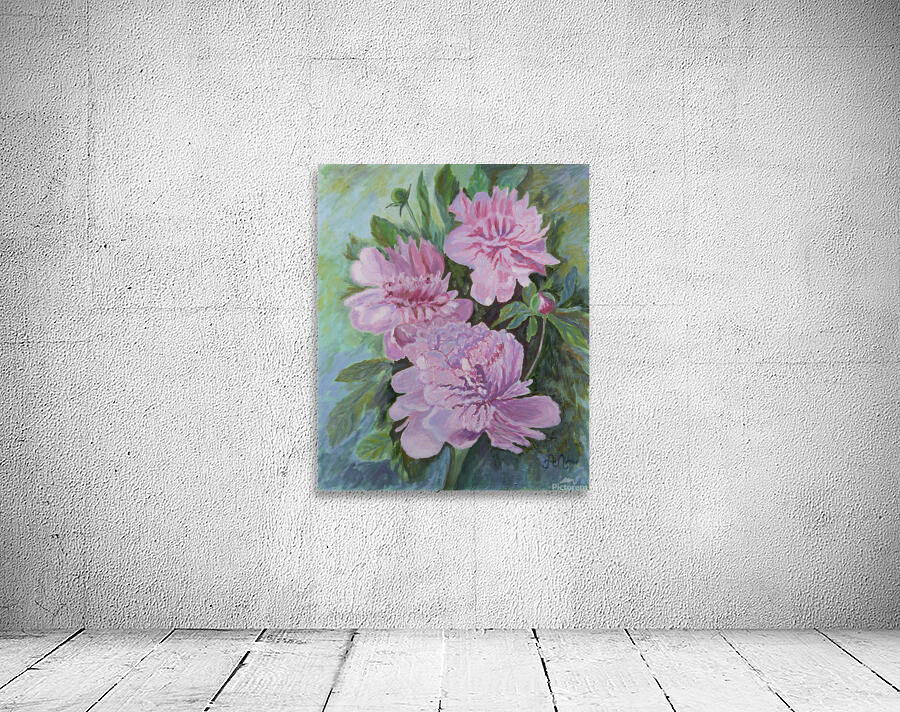 Pink peonies Wall Preview