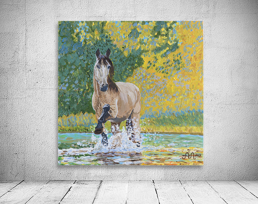 A splashing horse Wall Preview