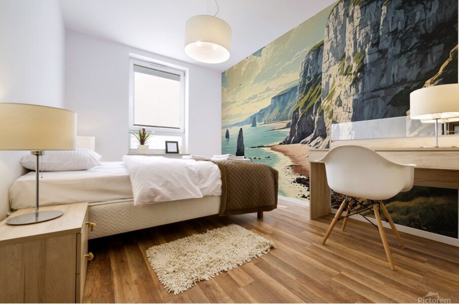 A captivating background Mural print