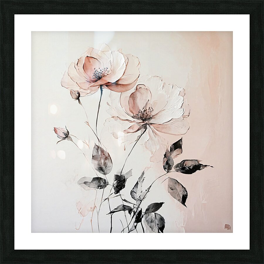 Abstract floral Picture Frame print