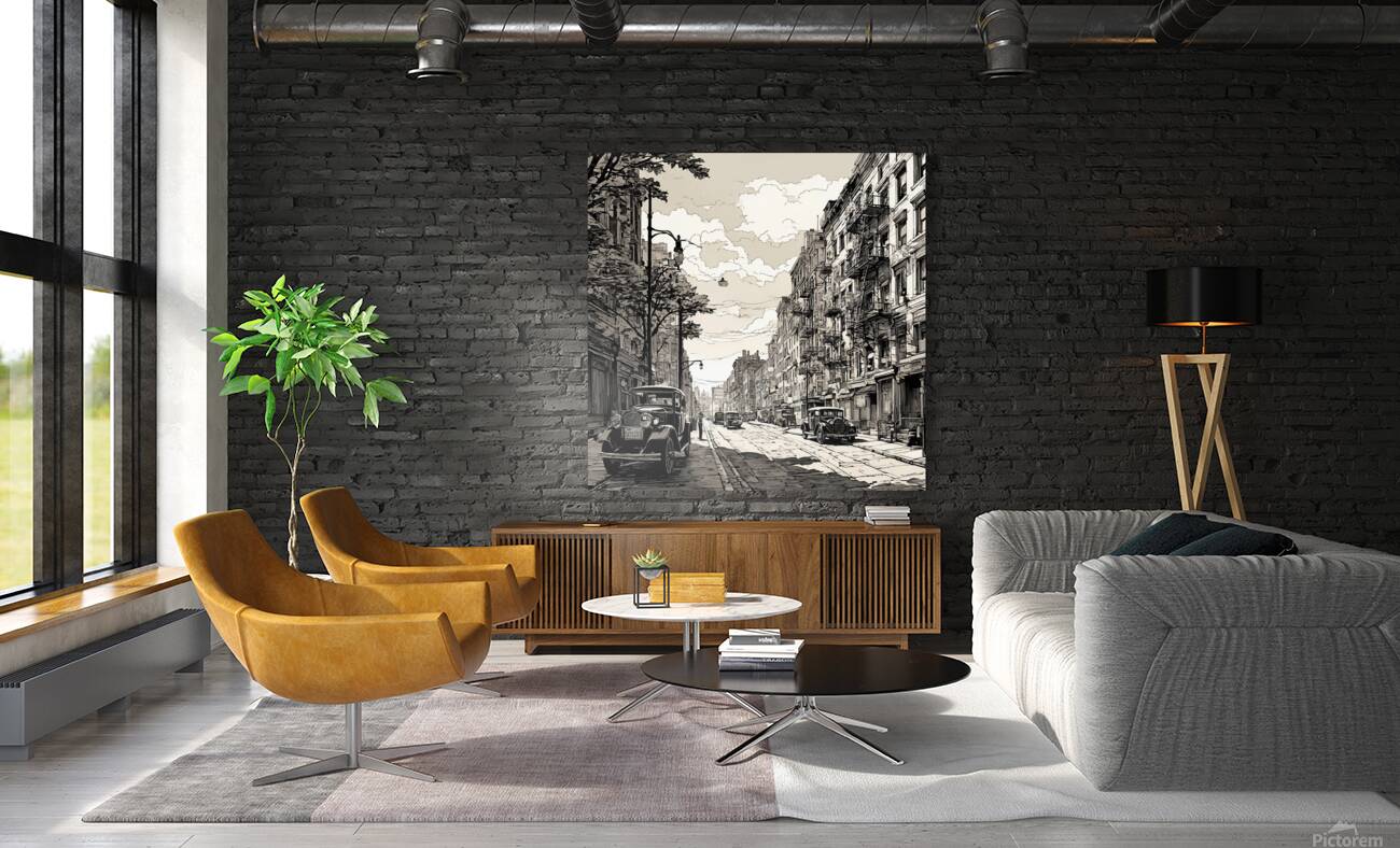 A  Brooklyn street  Reproduction