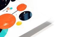 A slick shiny abstract shapes HD Metal print