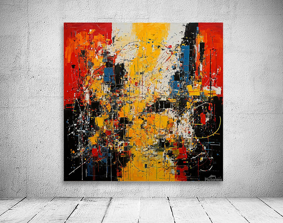 Data abstract painting Wall Preview