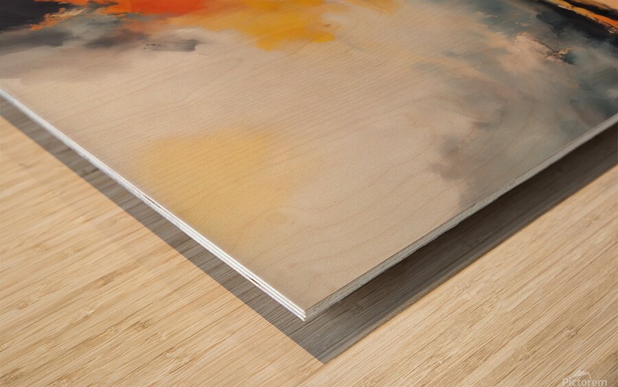 Ephemeral Radiance Wood print