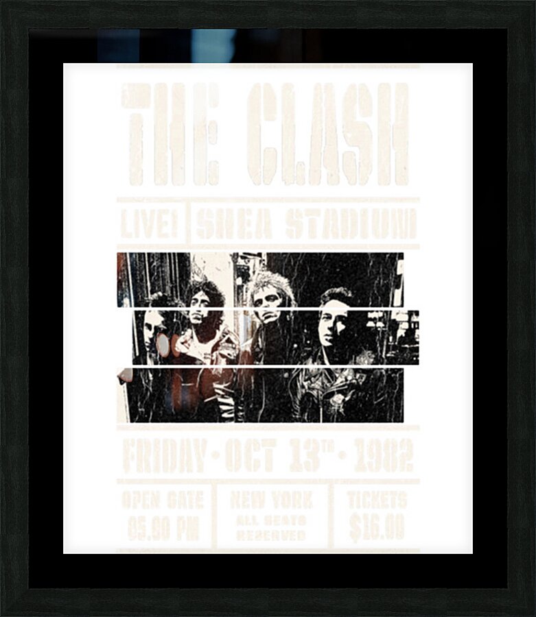 The Clash 17 Picture Frame print