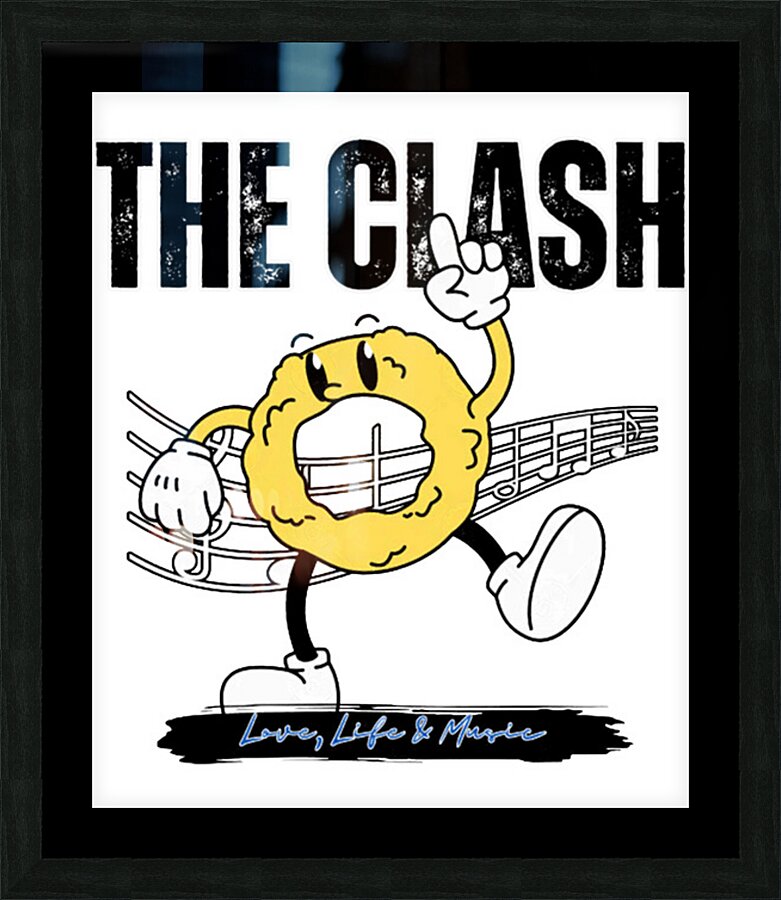 The Clash 20 Picture Frame print