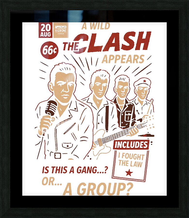 The Clash 22 Picture Frame print