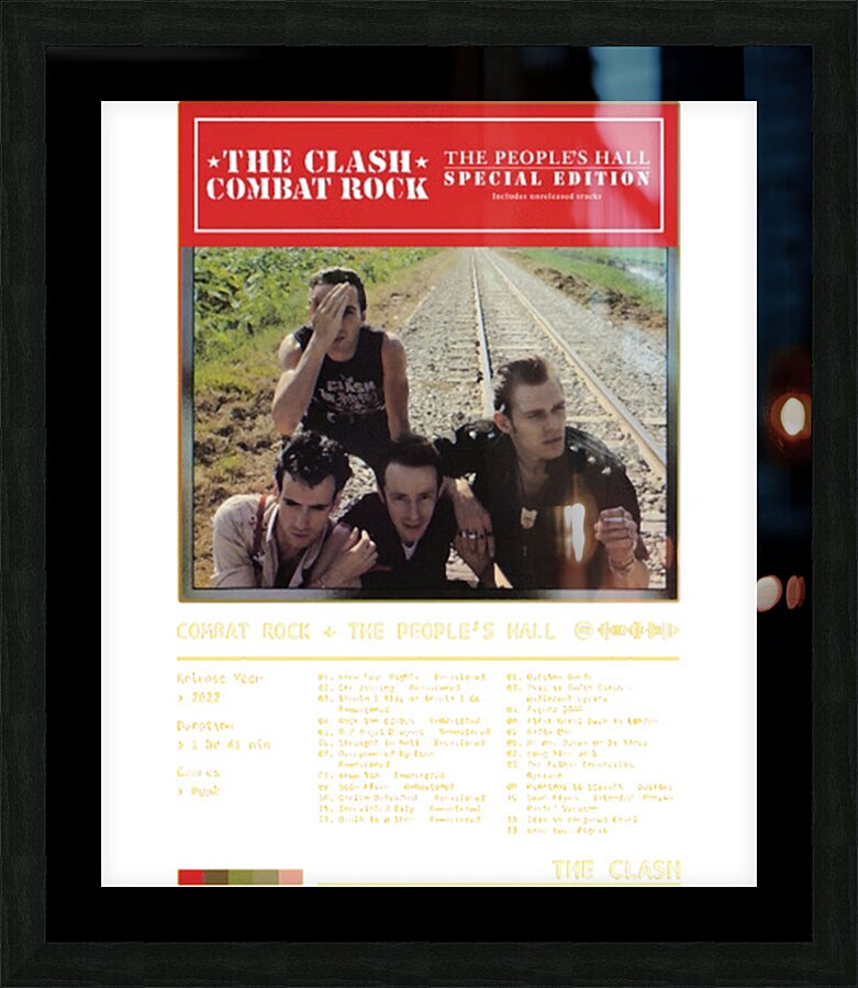 The Clash 26 Picture Frame print