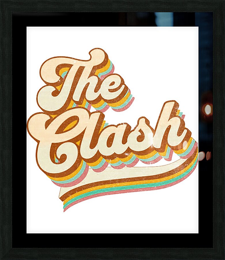 The Clash 45 Picture Frame print